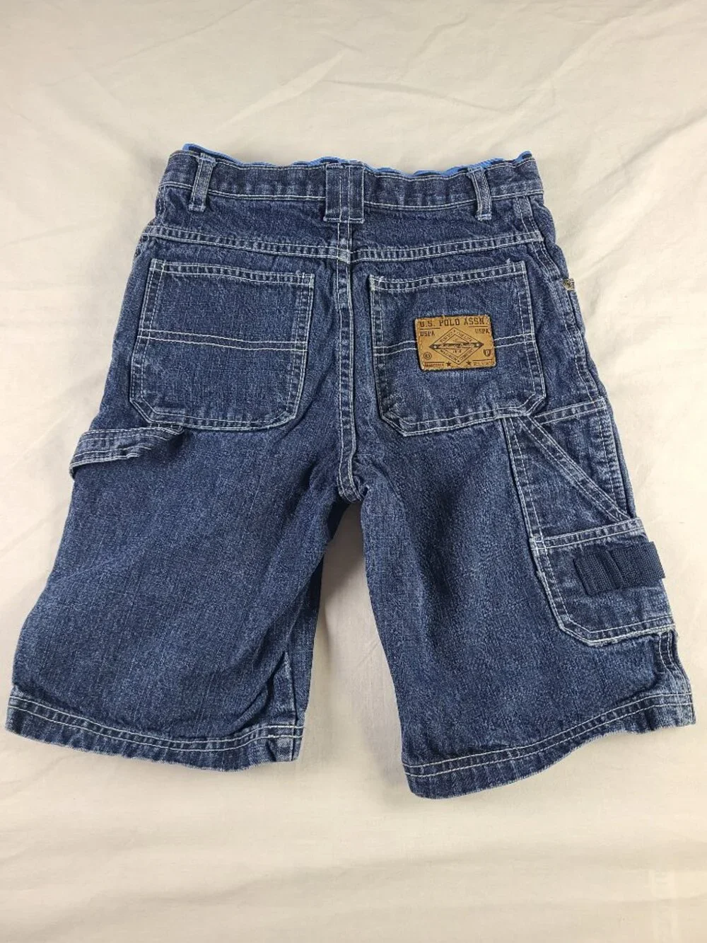 U.S. Polo Assn. Jean Shorts Authentic Quality Cargo Boys 7 Blue